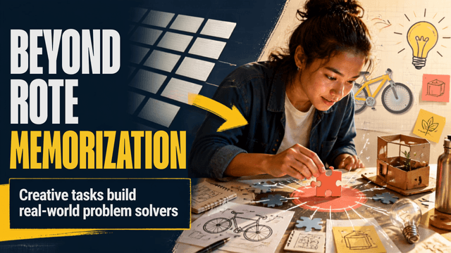 Beyond Rote Memorization: How Creative Tasks Spark Real-World Problem Solving